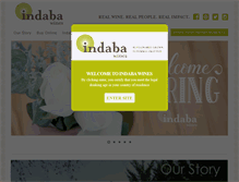 Tablet Screenshot of indabawines.com